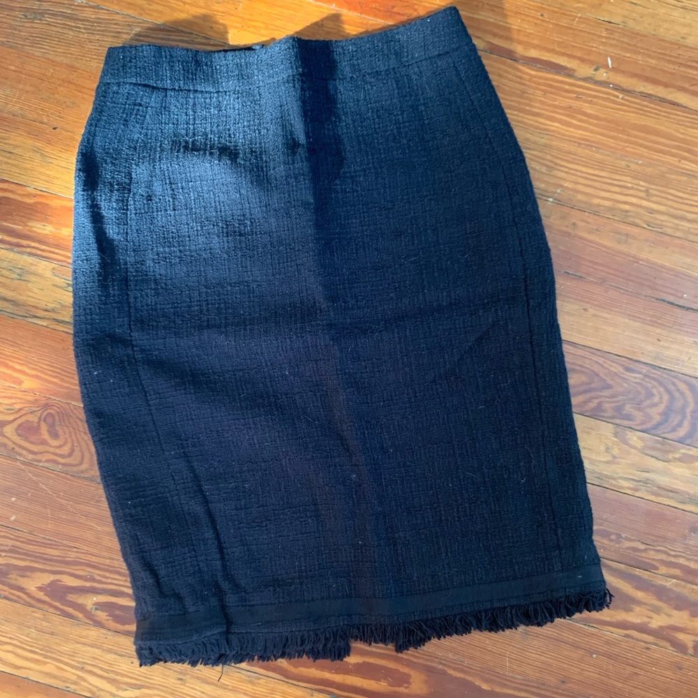 Fringed Pencil Skirt - J. Crew.